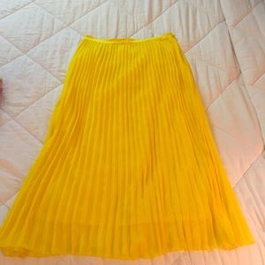 Long bright yellow Maxi Skirt